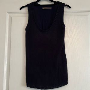 Dark navy woven tank